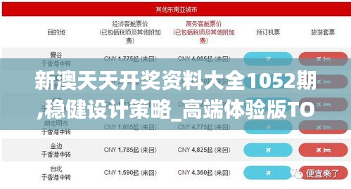 新澳天天开奖资料大全1052期,稳健设计策略_高端体验版TOT48.951